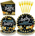 96Pcs Construction Baby Shower Party Decorations, Serves 24 by Greencian