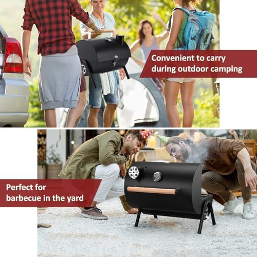Leonyo Portable Charcoal Grills Outdoor, Small BBQ Grill Charcoal Tabletop - Image 5