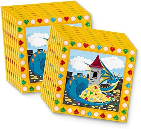Mythical Dragon Birthday Party Supplies Set Plates Napkins Cups Tableware Kit for 16 - Image 4