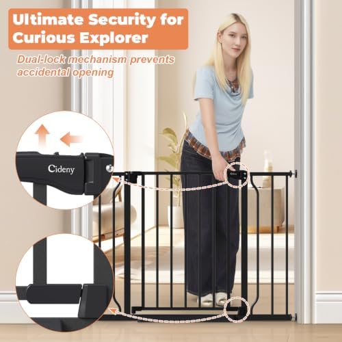Baby Gate Auto Close, 29"-40" Dog Gate Indoor for Stairs & Doorways - Image 3