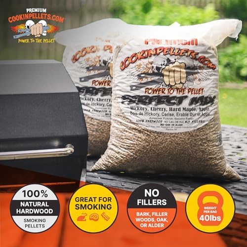 CookinPellets Perfect Mix Hardwood BBQ Smoking Pellets, 40 lb Bag, 2-Pack - Image 3