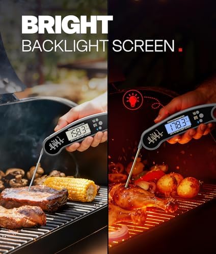 Digital Meat Thermometer, Instant Read Food Thermometer for Cooking, Grey - Image 2