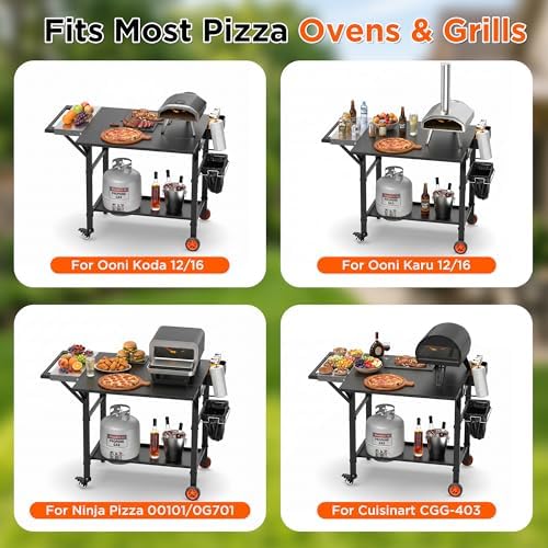 Pizza Oven Table with Cover for Ooni Pizza Ovens - Image 3