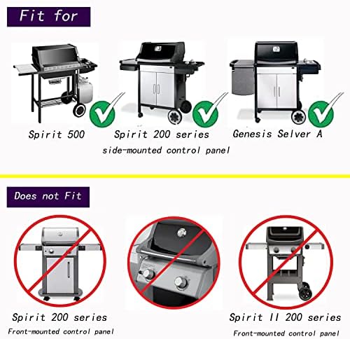 Leship 15 inch Grates for Weber 7522 Spirit E/S 200 E/S210 Spirit 500 Genesis Silver A, Cast Iron Cooking Grid for 7523 7521 65904 65905 (15 x 11 1/4) 2PCS - Image 5