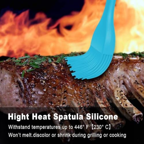 Walfos Silicone Basting Pastry Brush, 600℉ Heat Resistant Pastry Brush for BBQ Grill Baking Kitchen Cooking, BPA Free and Dishwasher Safe - Image 7