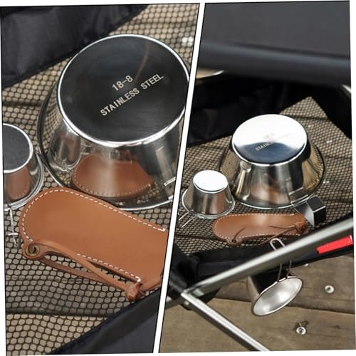 2pcs Outdoor Table Folding Storage Mesh Laundry Bag Hanging Basket for Sundries - Image 4