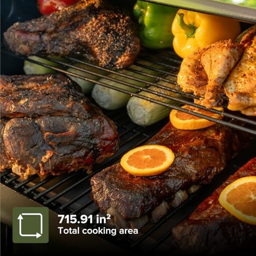 Oakford 715 Wood Pellet Smoker Grill with I-Site View Indicator & Smart App - Image 5