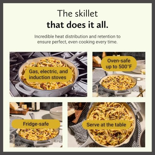 11" Luxe Enamel Skillet, Smoke - Image 4