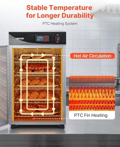 VEVOR Electric Hot Box Food Warmer, 5-Tier Commercial Warming Cabinets - Image 3