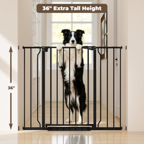 36" Extra Tall Baby Gate, 29"-45" Wide Auto Close Dog Gate Indoor - Image 2