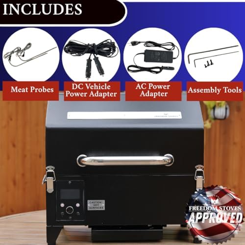 Freedom Portable Pellet Grill & Smoker, 242 Sq In, Dual Probes - Image 6