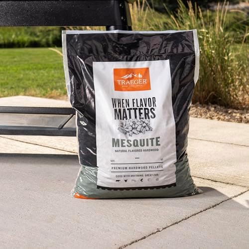 Traeger Grills Mesquite 100% All-Natural Wood Pellets for Smokers and Pellet Grills, BBQ, Bake, Roast, 18 lb. Bag (Pack of 2) - Image 3