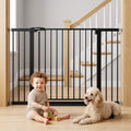Mumeasy 36-55 in Extra Wide Baby Gate for Stairs, 36 in Tall Pet Gate,Black by Mumeasy-FocusonBabyPetSafetyGate