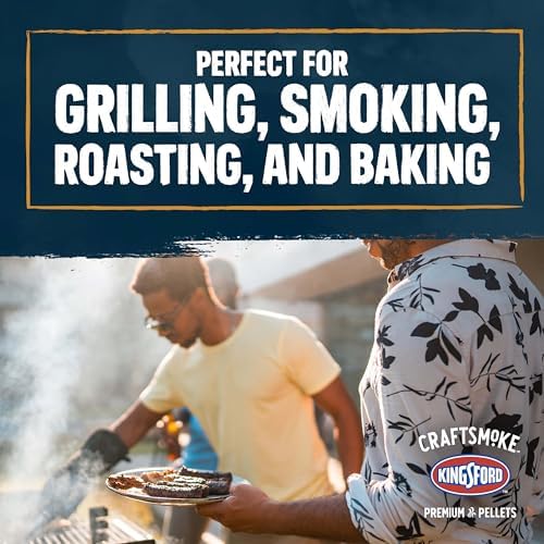 Kingsford Craftsmoke Premium Grilling Wood Pellets, Hickory BBQ Pellets for Grilling, 100% Natural Hardwood, 20 pounds - Image 6