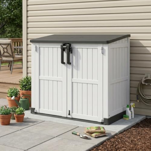Bifanuo 36 Cu Ft Resin Outdoor Storage Shed, Horizontal Storage Cabinet by Bifanuo%E2%80%93ACozyHavenForEveryPup
