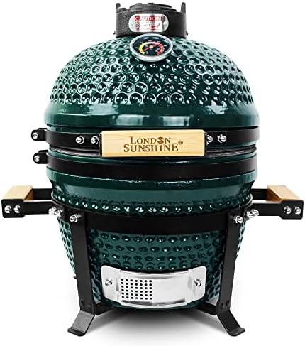 London Sunshine Ceramic Charcoal BBQ Kamado Griller - Portable Tabletop The Cadet Series Smoker by LondonSunshine