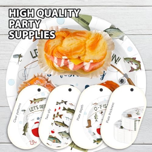 168 Pcs O-Fish-Ally One Birthday Party Decorations, Serves 24 - Image 3