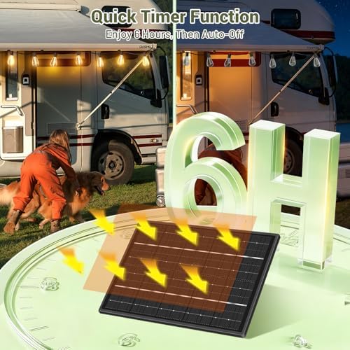 100FT Solar Outdoor String Lights with 36+2 Edison Shatterproof Waterproof Bulbs, 2200K Commercial Grade Patio Lights, Heavy Duty Outside Hanging for Garden Porch Deck Decor - Image 5