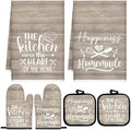 Sratte 6 Pcs Kitchen Decor Accessories Set, Kitchen, Brown Wood Grain by Sratte