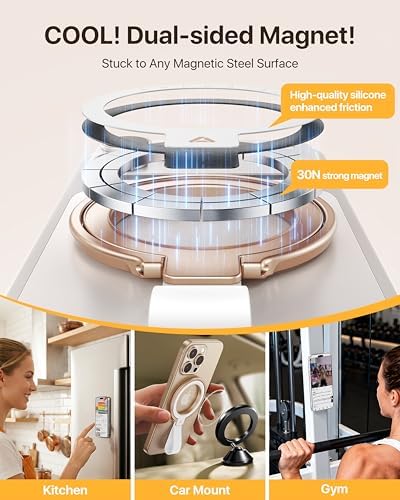 andobil [2026 Unrivaled Stability] Magnetic Phone Grip Holder for MagSafe - Image 5