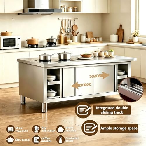 Stainless Steel 47×20×31 in Commercial Prep Work Table - Image 4