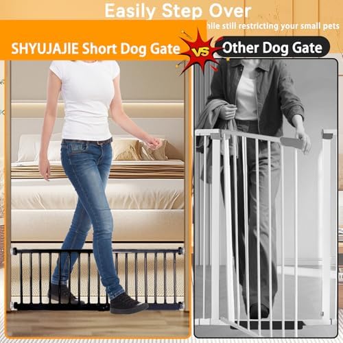 SHYUJAJIE Dog Gate for Small Dogs,18" Height Short Dog Gate - Image 5