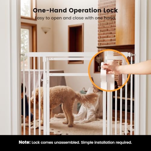 Extra Tall Cat Gate 49-87" Height Adjustable, Full Clear Acrylic Gate - Image 6