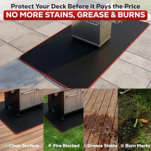48 * 30” Fireproof Grill Mats for Outdoor Grill - Non Slip and Easy to Roll - Image 6
