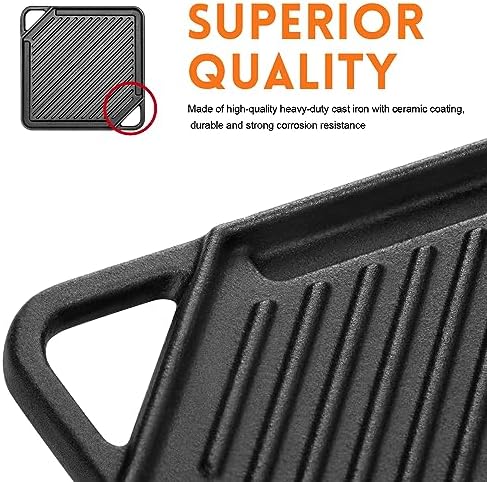 GGC Cast Iron Reversible Griddle - Image 4