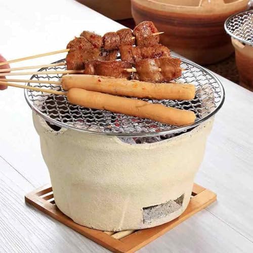 Clay Charcoal Stove for Outdoor Cooking, Camping Barbecue Stove, Traditional Portable Grill, Outdoor Cooking Accessories for Picnics and - Image 6