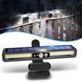 Clip On Solar Lights Outdoor with PIR Motion Sensor (Black ,1 Pack ,6000K) by SunlightEncounter