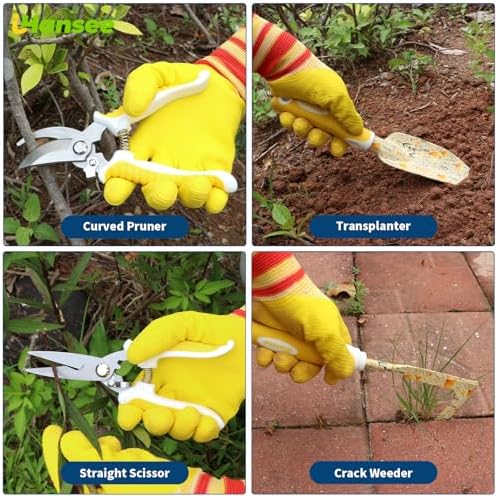 Yellow Garden Tools Set 10 Pieces, Gardening Gifts for Women - Image 3