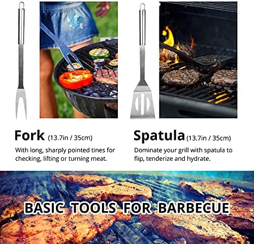 BBQ Utensil Set Stainless Steel Professional Barbecue Accessories - Image 2