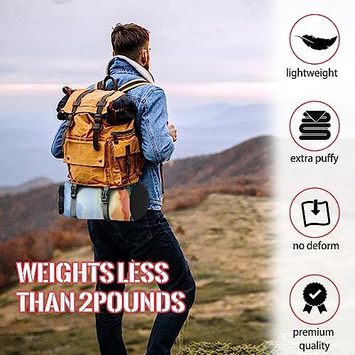 Outdoor Puffy Camping Blanket, Large Outdoor Blanket Waterproof, 55*79'' - Image 4