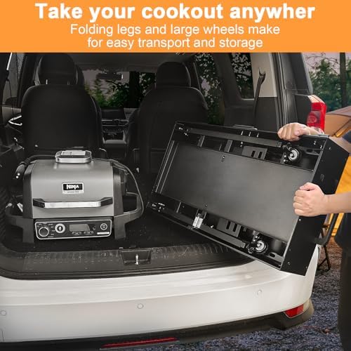 Quick-Fold Grill Cart for Ninja Woodfire & Blackstone - Image 6