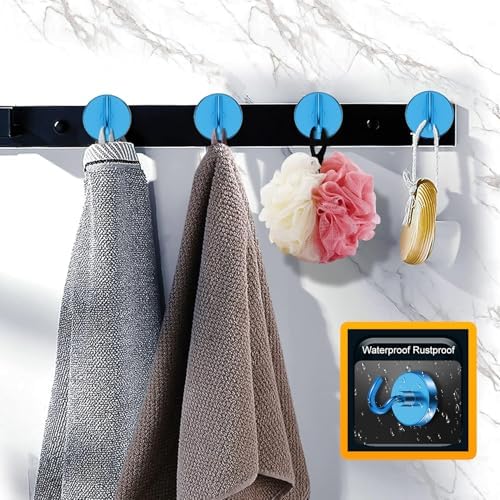 VNDUEEY Cruise Must Haves, 80 Lbs Magnetic Hooks, Cruise Magnets for Door, Travel Essentials, Magnetic Hooks for Hanging, Magnetic Hanger for Refrigerator, Kitchen, Classroom,Garage (Blue, Pack of 10) - Image 6
