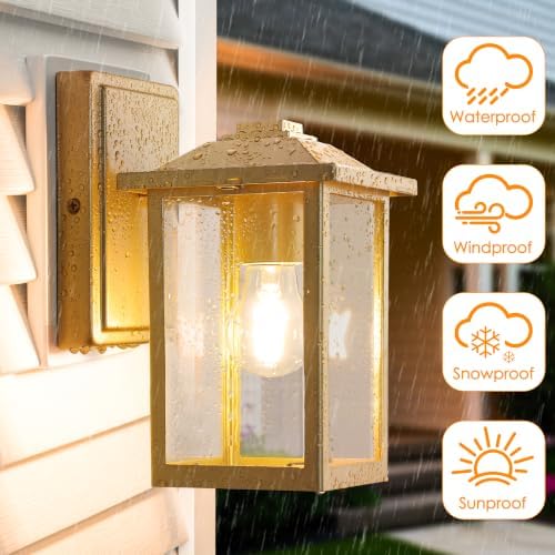 MATAMEYE Outdoor Wall Light Fixture, Exterior Waterproof Porch Lighting - Image 3