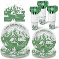Zubebe 175 Pcs Camp Bachelorette Party Plates Cups Napkins Serves 25 by Zubebe