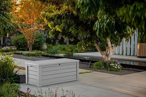 Keter Westwood 150 Gal Outdoor Storage Box for Patio and Pool Accessories - Image 2