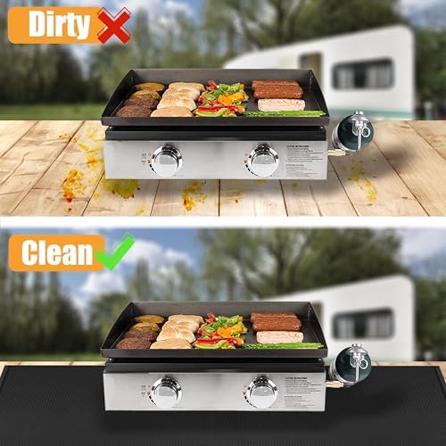 Heat Resistant Mats for Countertop fits Tabletop Grill, 48x36x0.04in, Black - Image 3