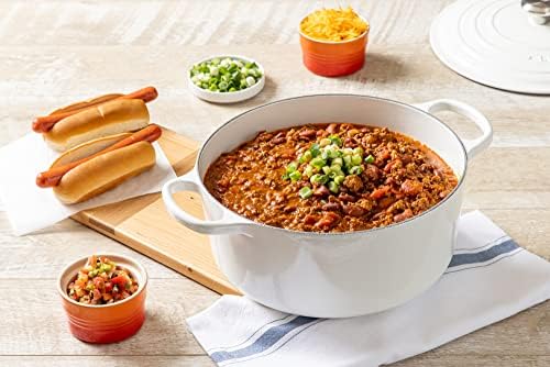 Le Creuset Enameled Cast Iron Round Dutch Oven, 4.5 qt., White - Image 5