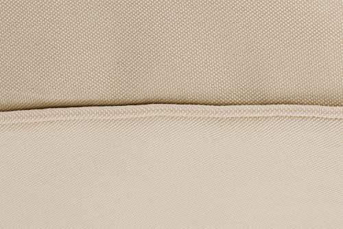 Classic Accessories Montlake Water-Resistant 19 x 20 x 4 Inch Outdoor Back Cushion Slip Cover, Patio Furniture Cushion Cover, Antique Beige, Patio Furniture Cushion Covers - Image 4