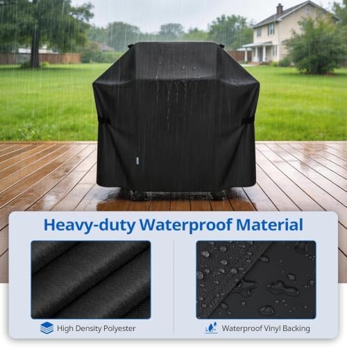SunPatio Waterproof 52 Inch Grill Cover for Weber Spirit 200 & 300 Series - Image 3