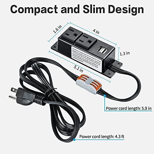 Gun Safe Power Outlet Kit, Briidea Gun Safe Accessory Electrical Outlet with USB for Interior Dehumidifiers and Lights - Image 5