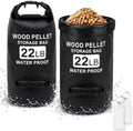 Wood Pellet Storage Containers 2 Pack 22LB Waterproof Pellet Storage Bag by Binboov