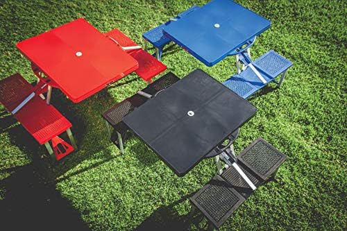 Detroit Lions – Picnic Table Portable Folding Table with Seats, (Black) - Image 6