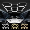 FERUERW Hexagon Garage Lights 11 Hex Grid, 3 Color Temperature by FERUERW