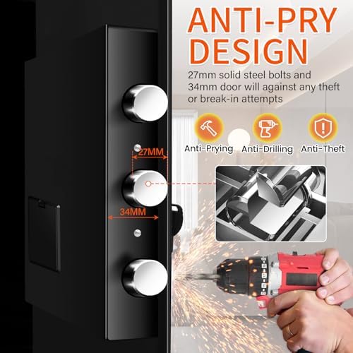6.0 CU FT Extra Large Drop Safe for Business, Anti-Theft Money Drop Slot Safes with Digital Keypad and Spare Keys, Heavy Duty Depository Safe for Home Office Retail Store Business Mail Church - Image 5