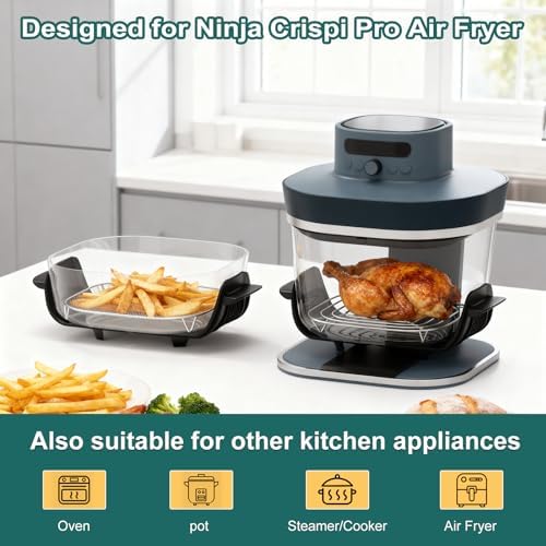 2PCS Crisper Stainless Steel Rack Compatible with Ninja Crispi Pro AS101 - Image 2