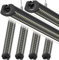 Barrina T8 LED Shop Lights 8FT, 140W 17000LM, 5000K U Shape, Black, 6 Packs by Barrina
